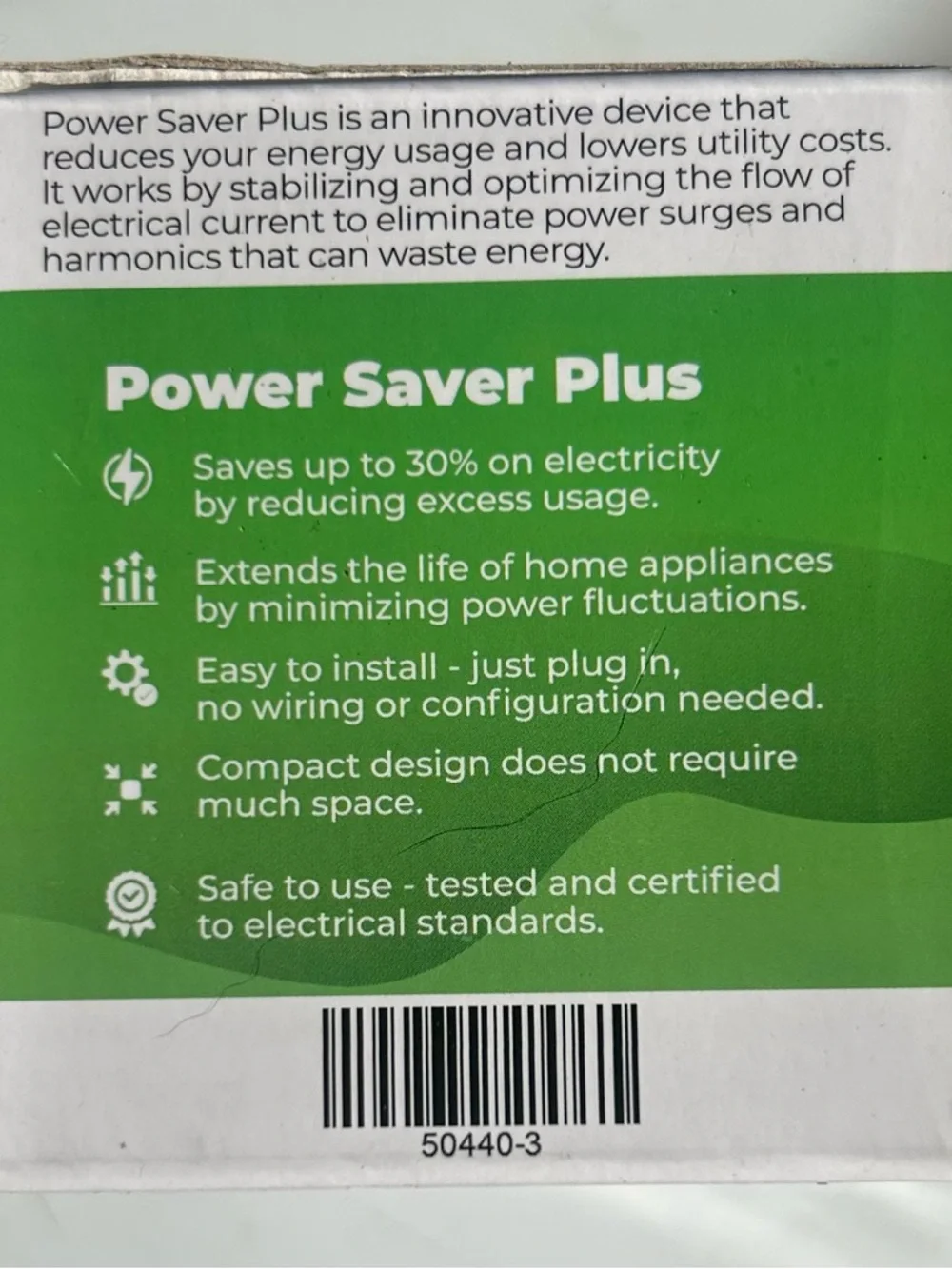 White Energy Saving Adapter -